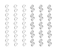 SolaDirect 60 Pcs Buckles Set For 25 mm / 1" Webbing Strap, 30 X D Rings And 30 X Triglide Sliders, Metal, Silver, Accessories, Straps, Diy