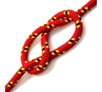 SolaDirect 6mm X 5 Metres / 16.4 Ft Of Red & Black Polypropylene Rope, Solid Braided Poly Rope Cord Twine For Boating, Yachting, Camping
