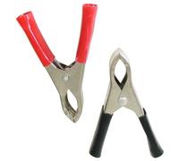 SolaDirect 75mm / 3" Crocodile Clips, Alligator Clamps, Electrical Cable Terminal Test Metal Croc Clips - Car Battery, Electric Testing, Diy