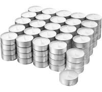 SolaDirect 8-Hour Tea Lights Candles, 200 Pack, Long Burning Tealights Candle, Unscented White Tea Lights - Ideal Night Light Candles