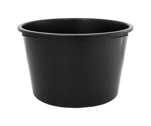 SolaDirect 90 Litre Heavy Duty Multi Tub Bucket - 63 X 63 X 40 Cm Round Black Utility Container For Agriculture, Gardening, Equestrian