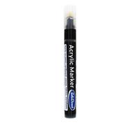 SolaDirect Acrylic Paint Marker Pen Permanent For Stone Leather Fabric Plastic (Black)
