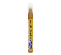 SolaDirect Acrylic Paint Marker Pen Permanent For Stone Leather Fabric Plastic (Metallic Brown)