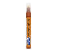 SolaDirect Acrylic Paint Marker Pen Permanent For Stone Leather Fabric Plastic (Metallic Orange)