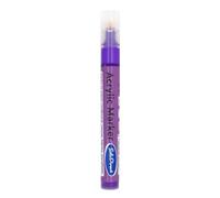 SolaDirect Acrylic Paint Marker Pen Permanent For Stone Leather Fabric Plastic (Metallic Violet)