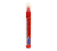 SolaDirect Acrylic Paint Marker Pen Permanent For Stone Leather Fabric Plastic (Red)