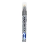 SolaDirect Acrylic Paint Marker Pen Permanent For Stone Leather Fabric Plastic (Silver)