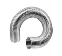 SolaDirect Aluminium Flexible Pipe Expandable Alloy Air Duct Tube Heat Resistant Hose (Length: 3 M / 10 Ft, Diameter: 115 mm / 4.53 In)