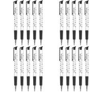 SolaDirect Ballpoint Pens, Retractable Smudge Free Pens, Extra Fine Point 0.5 mm, Ideal For School, Office, Everyday Use (Black, 20 Pens)