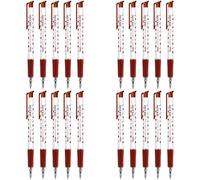 SolaDirect Ballpoint Pens, Retractable Smudge Free Pens, Extra Fine Point 0.5 mm, Ideal For School, Office, Everyday Use (Red, 20 Pens)