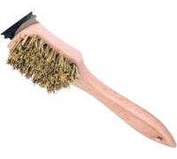 SolaDirect Bbq Barbecue Grill Cleaning Brush With Metal Scraper Barbecue Bristles Cleaner For Easier And Effective Clean