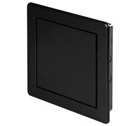 SolaDirect Black Access Panel, 150 mm X 150 mm Revision Door, Gas Water Electricity Service Inspection Hatch Cover, Tough And Durable Abs