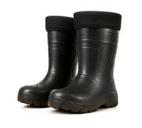 SolaDirect Black Mens Thermal Waterproof Wellington Boots - Lightweight Eva Fleece Lined Insulated Wellies - Warm Fishing (8 Uk / 42 Eu)