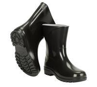 SolaDirect Black Pvc Ladies Wellington Boots - Waterproof Rain Boots For Women - Comfortable Easy-Clean Design & Non-Slip Sole (8 Uk / 41 Eu)