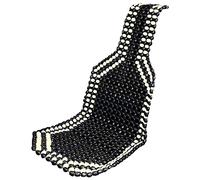 SolaDirect Black Wooden Beaded Massage Car Front Seat Cover Cushion Comfortable