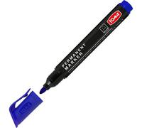 SolaDirect Blue Permanent Marker Pen - Waterproof 2.0 mm Fibre Tip - Durable Writing Marker For Cardboard, Plastic, Metal, Glass, Wood