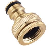 SolaDirect Brass Hose Quick Connector 1/2" To 3/4" Threaded Garden Hose Fitting Tap Adaptor