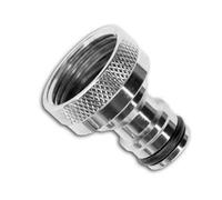 SolaDirect Brass Nickel Plated Hose Quick Connector 1" Bspf Garden Hose Fitting Tap Adaptor