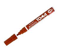 SolaDirect Brown Oil-Based Paint Marker Pen Permanent - 2.5mm Round Tip, Fast-Drying Waterproof Ink - Universal for Metal, Tyres, Plastic, Wood, Glass, Outdoor Marking, Workshop, Art, Crafts, DIY