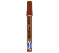 SolaDirect Brown Permanent Marker Pen, Bullet Tip 2.5 mm Point, Oil Based Paint, Multi-Surface, Work on Stone, Leather, Fabric, Plastic, Rubber, Glass, Cardboard