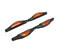 SolaDirect Car Door Protectors Bump Stop Edge Guard Strip Dent Reflectors Clip On Car Rear Front Door Scratches Protection (Orange)