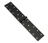 SolaDirect Classic Black Steel Backflap Hinge, Weather Resistant, Rust Proof Powder Coated, 250 mm, Pack of 1