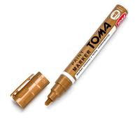 SolaDirect Copper Permanent Marker Pen - Oil-Based Paint - 2.5mm Round Tip, Fast-Drying Waterproof Ink - Universal For All Surfaces