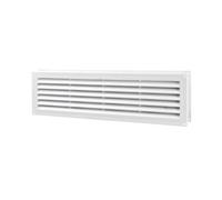 SolaDirect Door Air Vent Grille 460 X 135 mm / 18.1 X 5.3 In Double-Sided Ventilation Cover Abs Plastic (White)