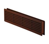 SolaDirect Door Air Vent Grille 460 X 135 mm / 18.1 X 5.3 In Double-Sided Ventilation Cover Abs Plastic (Brown)