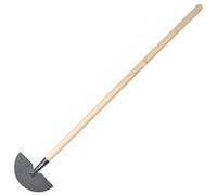 SolaDirect Edger, Edging Tool For Lawns, Flower Beds, And Gardens - Corrosion-Resistant Steel, Long Wooden Shaft - Durable (122 Cm / 4 Ft)