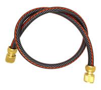 SolaDirect Garden Hose Pipe, Outdoor Tap To Reel Connection Set And 2 Brass Quick Connectors, 6 Layers, Non-Toxic 1/2" Hose (1.5 M / 4.92 Ft)