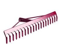 SolaDirect Garden Rake, Steel Hardened Heavy-Duty Rake Head For Hay, Leaves, Lawn, Ideal Gardening Tool (14 Tines - 37 Cm / 14.5 In)