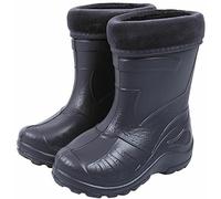 SolaDirect Graphite Ultra Light EVA Kids Girls Boys Wellies Rainy Snow Wellington Boots Very Warm Liners (12 UK/EUR 30 Youth)