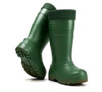 SolaDirect Green Mens Thermal Waterproof Wellington Boots - Lightweight Eva Fleece Lined Insulated Wellies - Warm Fishing (11 Uk / 46 Eu)