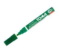 SolaDirect Green Oil-Based Paint Marker Pen Permanent - 2.5mm Round Tip, Fast-Drying Waterproof Ink - Universal For All Surfaces