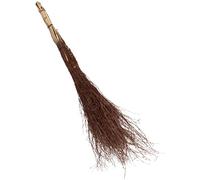 SolaDirect Handmade Birch Twig Broom - Eco-Friendly, 39 Inch Long - Ideal for Garden, Patio, and Home Cleaning - Sturdy, Traditional Wooden Broom with Ergonomic Design - Witches Style