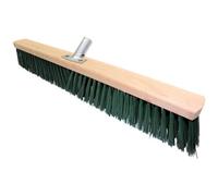 SolaDirect Heavy Duty Garden Broom Head, Outdoor 32" Synthetic Hard Bristle Sweeping Brush For Cleaning Gardens, Yards, Patios (Green)