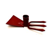 SolaDirect Hoe Cultivator Soil Digging Dutch Hand Fork Gardening And Landscaping Tool Solid Steel (Type 1, Head Only)