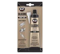 SolaDirect K2 Black Silicone 85G High-Temperature +350 C Gasket Maker - Sealant For Engine Parts & Automotive