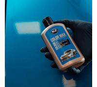 SolaDirect K2 Color Max Blue Colour Wax 200Ml - Car Wax Polish For Standard And Metallic Finishes, Restores Shine, Helps Reduce Minor Marks