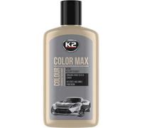 SolaDirect K2 Color Max Silver Colour Wax 200Ml - Car Wax Polish For Standard And Metallic Finishes, Restores Shine, Helps Reduce Minor Marks