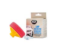 SolaDirect K2 Lamp Doctor Pad 80mm Headlight Polishing Sponge - M14 Thread Foam Pad With Drill Adapter