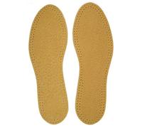 SolaDirect Leather Shoe Insoles Self-Adhesive Comfort Thin Leather Shoe Inserts (Brown, Size 9 Uk / 43 Eu)