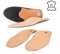 SolaDirect Leather Shoe Insoles With Orthotic Footbed I Insoles With Arch Support And Heel Cushion For Men And Women (Uk 5 / 38 Eu)