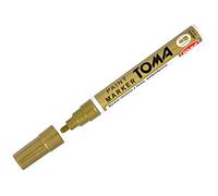 SolaDirect Marker Pen Universal Waterproof Permanent Oil Based Paint for Car Tyres, Arts & Crafts (Gold)