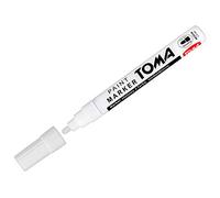 SolaDirect Marker Pen Universal Waterproof Permanent Oil Based Paint for Car Tyres, Arts & Crafts (White)