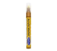 SolaDirect Metallic Brown Permanent Marker Pen, Bullet Tip 2.5 mm Point, Acrylic Paint Based, Multi-Surface, Work on Stone, Wood, Leather, Fabric, Plastic, Rubber, Glass, Cardboard