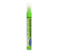 SolaDirect Metallic Light Green Permanent Marker Pen, Bullet Tip 2.5 mm Point, Acrylic Paint Based, Multi-Surface, Work on Stone, Wood, Leather, Fabric, Plastic, Rubber, Glass, Cardboard