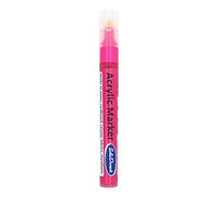 SolaDirect Metallic Pink Permanent Marker Pen, Bullet Tip 2.5 mm Point, Acrylic Paint Based, Multi-Surface, Work on Stone, Wood, Leather, Fabric, Plastic, Rubber, Glass, Cardboard