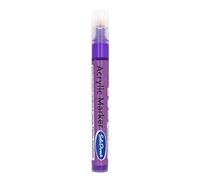 SolaDirect Metallic Violet Permanent Marker Pen, Bullet Tip 2.5 mm Point, Acrylic Paint Based, Multi-Surface, Work on Stone, Wood, Leather, Fabric, Plastic, Rubber, Glass, Cardboard